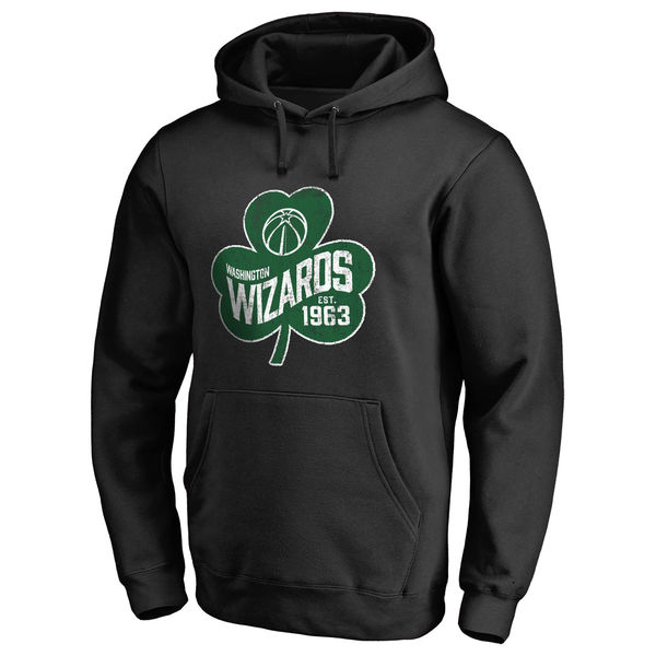 Washington Wizards Fanatics Branded Black Big & Tall St. Patrick's Day Paddy's Pride Pullover Hoodie