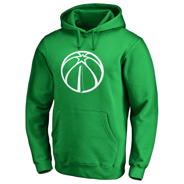 Washington Wizards Fanatics Branded Kelly Green St. Patrick's Day White Logo Pullover Hoodie
