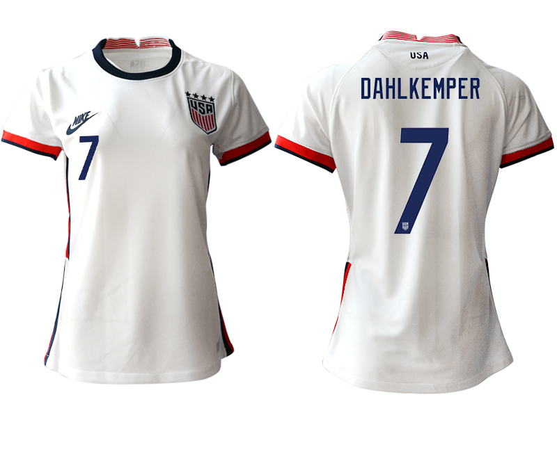 Women's 2020-21 America home aaa version 7# OAHLKEMPER soccer jerseys