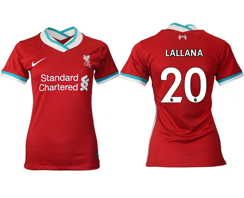 Women's 2020-21 Liverpool home aaa version 20# LALLANA soccer jerseys