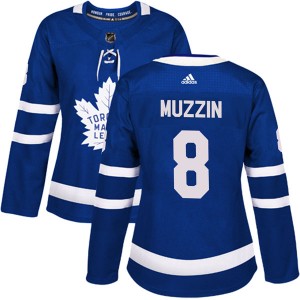 Women's Adidas Toronto Maple Leafs #8 Jake Muzzin Authentic Home Jersey - Blue
