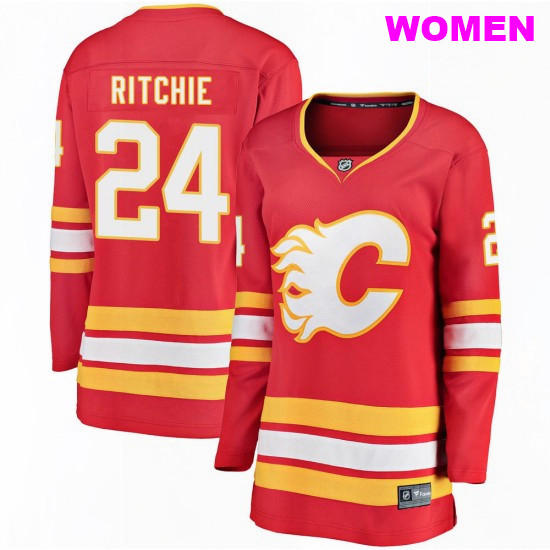 Women's Calgary Flames #24 Brett Ritchie Breakaway Alternate Jersey - Red