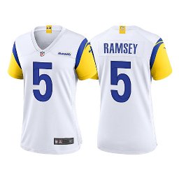 Women's Jalen Ramsey Game Rams #5 White nike Jersey