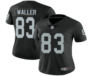 Women's Oakland Raiders #83 Darren Waller Black 2017 Vapor Untouchable Stitched NFL Nike Limited Jersey