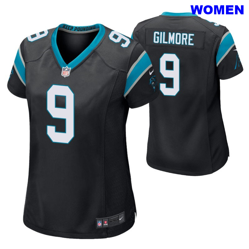 Women's Panthers #9 Stephon Gilmore Game Black nike Jersey