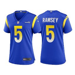 Women Jalen Ramsey Game Rams #5 Royal Jersey