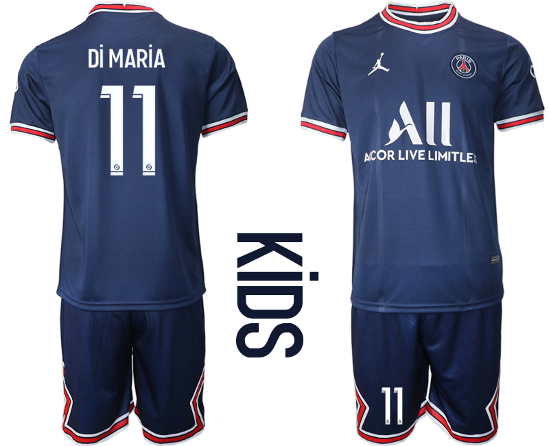 Youth 2021-22 Paris Saint-Germain home 11# DI MARIA soccer jerseys