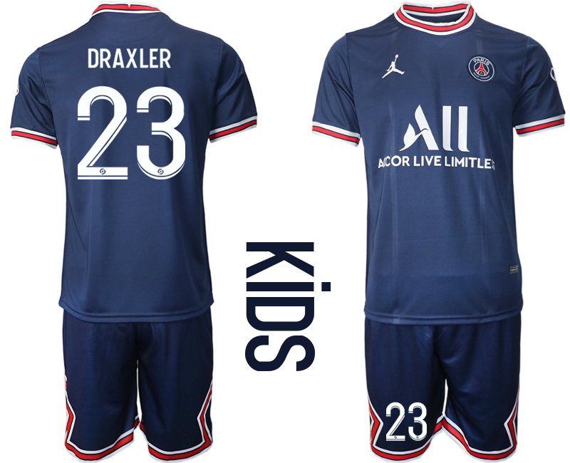 Youth 2021-22 Paris Saint-Germain home 23# DRAXLER soccer jerseys