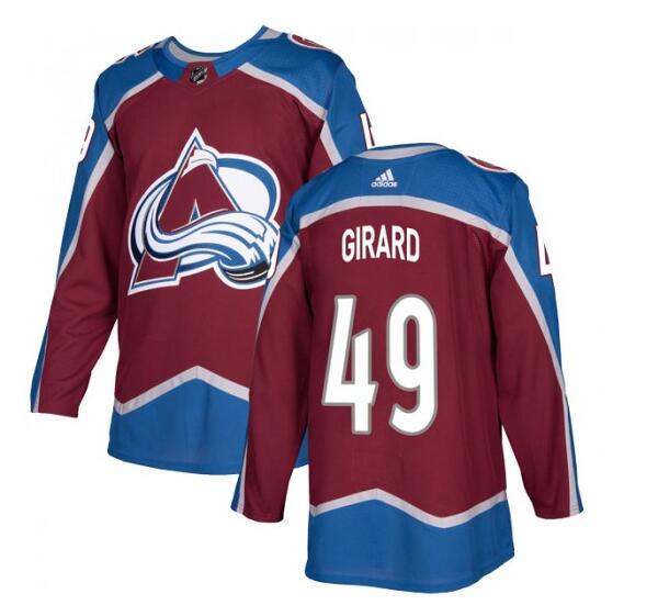 Youth Samuel Girard Colorado Avalanche Adidas Authentic Burgundy Home Jersey