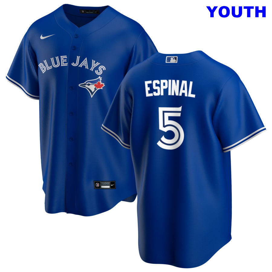 Youth Toronto Blue Jays #5 Santiago Espinal Nike Royal Cool Base Jersey